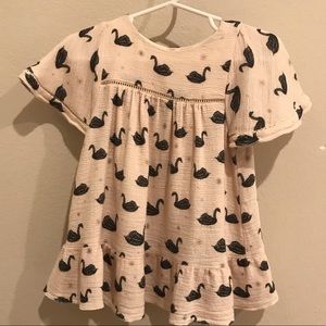 Zara Baby Girl Swan Dress HTF